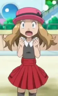 ❤️ Serena Pokemon Аниме, Покемон, Серена, Персонаж, Мультфильм whatsapp sticker