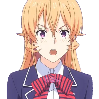 😮 Erina Nakiri Food Wars!: Shokugeki no Soma Anime, Erina Nakiri, Food Wars, Shokugeki no Soma, Manga, Ragazza, Personaggio telegram sticker