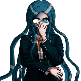 👓 Tsumugi Shirogane Danganronpa Anime, Danganronpa, Tsumugi Shirogane, Postać, Dziewczyna whatsapp sticker