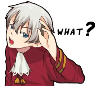 😲 WHAT? Anime, Pergunta, Confuso whatsapp sticker