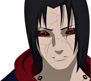 😐 Itachi Uchiha Naruto 鼬, 宇智波, 鸣人, 动漫, 漫画, 写轮眼, 忍者 telegram sticker