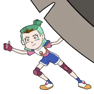 👍 Amity Blight The Owl House cartoon, character, Amity Blight, The Owl House, thumbs up telegram sticker