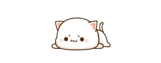 🥺 猫, 可愛い, 悲しい, 動物, 漫画 telegram sticker