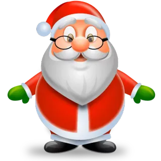 🎅 Santa Claus サンタクロース, クリスマス, ホリデー, お祝い, 冬, ステッカー, 漫画 telegram sticker