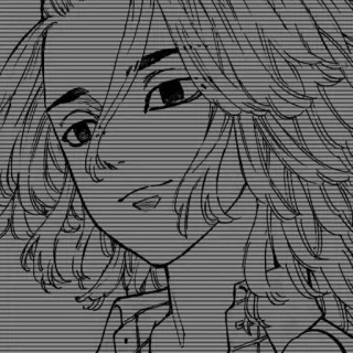 🧸 Anime, Manga, Personaggio, Ritratto, Arte, Disegno telegram sticker