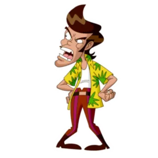 😠 Dibujos animados, Enfadado, Personaje, Ilustración telegram sticker