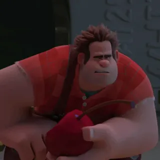 🥨 Wreck-It Ralph disney, desenho animado, filme, videogame, detona ralph whatsapp sticker