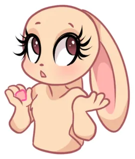 🤷‍♀ 만화, 토끼, 동물, 일러스트, 귀여운 telegram sticker
