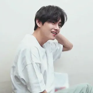 😏 V kpop, idol, chanteur, coréen, homme, beau, V, BTS whatsapp sticker