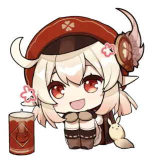 🕯️ Klee Genshin Impact Anime, Personage, Genshin Impact, Klee telegram sticker