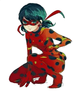 🐞 Ladybug Miraculous: Tales of Ladybug & Cat Noir coccinelle, Miraculous Ladybug, animé, super-héros, dessin animé, Marinette Dupain-Cheng telegram sticker