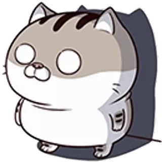 😟 Katze, Tier, Cartoon, Sticker telegram sticker