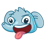 😜 Мультфильм, Монстр, Милый, Персонаж, Смешной, Глупый telegram sticker