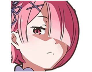 👿 Ram Re:Zero Аниме, Рам, Re:Zero, Вайфу, Милый, Мультфильм telegram sticker