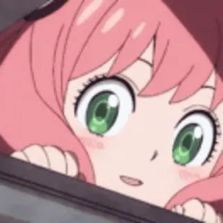 ☺️ Anya Forger Spy x Family anime, cartoni animati, spy x family, anya, forger, carino telegram sticker