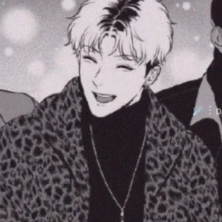 😄 アニメ, マンガ, キャラクター, 笑顔, ヒョウ柄 telegram sticker