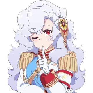 🤔 アニメ, シー, 指, ミリタリー, 制服, 可愛い telegram sticker