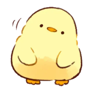 🤨 ลูกเจี๊ยบ, นก, น่ารัก, สัตว์, การ์ตูน telegram sticker