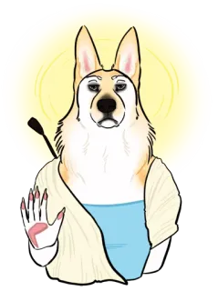 ⛪️ corgi, anjing, binatang, karakter, ilustrasi, seni telegram sticker