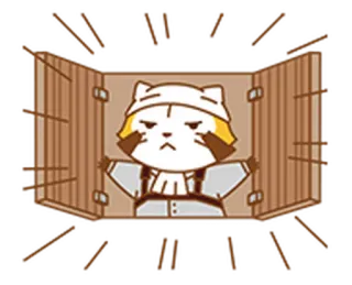 🏙 animale, scatola, arrabbiato, cartone animato, divertente telegram sticker
