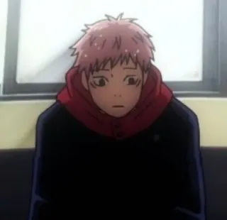 😔 Yuji Itadori Jujutsu Kaisen Anime, Cartone animato, Personaggio, Jujutsu Kaisen, Yuji Itadori, Manga telegram sticker
