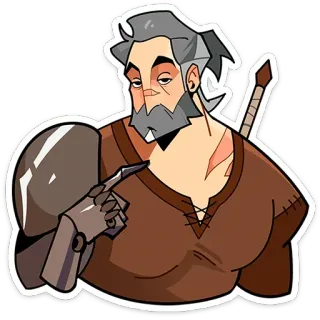 😒 воин, меч, средневековье, фэнтези, броня, персонаж, солдат telegram sticker