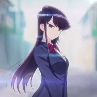 🖤 Komi Shouko Komi Can't Communicate Anime, Manga, Estudiante, Komi, Shouko telegram sticker