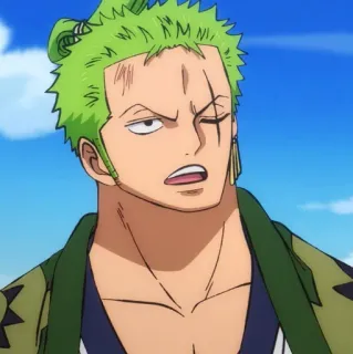 🐉 Zoro One Piece Аниме, Ван Пис, Зоро, Ророноа Зоро, Мечник telegram sticker