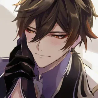 😊 Zhongli Genshin Impact Аниме, Genshin Impact, Чжун Ли, Персонаж, Игра telegram sticker