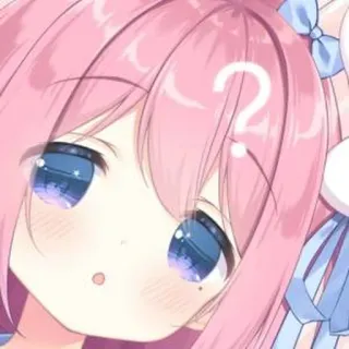 😳 Anime, Signo de interrogación, Lindo, Chica whatsapp sticker