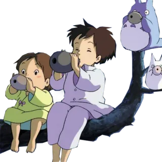👯 My Neighbor Totoro Anime, Kinder, Cartoon, Totoro, Baum whatsapp sticker