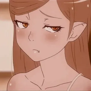 🎭 Anime, Dziewczyna, Kreskówka, Postać, Ilustracja telegram sticker
