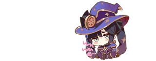🌟 Mona Genshin Impact Anime, Sticker, Genshin Impact, Mona telegram sticker