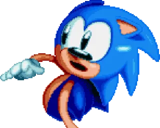 🤔 Sonic sonic, video game, character, blue hedgehog telegram sticker