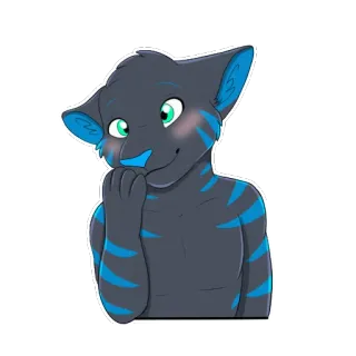 ☺️ 퍼리, 동물, 고양이, 의인화, 만화 whatsapp sticker