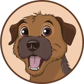 😄 dog, animal, cute, pet, cartoon, illustration telegram sticker