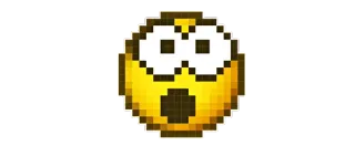 😧 Emoji, Verrassing, Schok, Geel telegram sticker