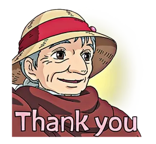 🙂 Thank you спасибо, благодарность, пожилая женщина, стикер, доброта telegram sticker
