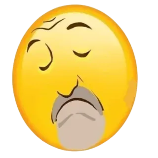 👍 emoji, smug, expression, face, mood telegram sticker