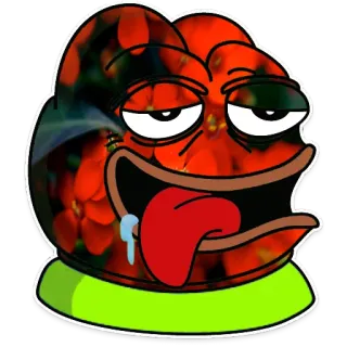 🤤 Pepe the Frog pepe the frog, Meme, Internetmeme, Kikker, Uitdrukking, Grappig telegram sticker