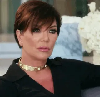 ⛈ Kris Jenner reality tv, Kardashian, Kris Jenner, personaggio tv, momager telegram sticker