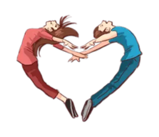 💑 coração, amor, casal, relacionamento, romance telegram sticker