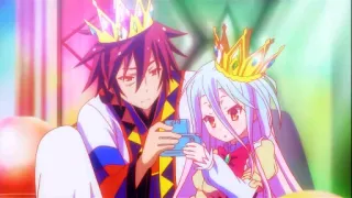 😯 Shiro No Game No Life Anime, Vương miện, Hoàng gia, Anh chị em, Trò chơi, Fantasy whatsapp sticker