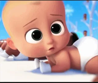😳 Boss Baby The Boss Baby em bé, hoạt hình, dễ thương, phim, nhân vật whatsapp sticker