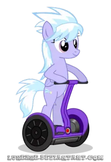 🤑 Pony, Segway, Cartoon, Pferd, Hufe, Animation telegram sticker