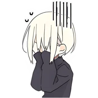 🤦‍♀ Anime, Manga, Personaggio, Carino, Kawaii, Adesivo telegram sticker