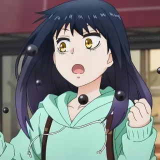 👻 anime, ragazza, sorpresa, cartone animato, personaggio telegram sticker