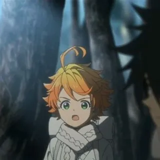 ⛓ Emma The Promised Neverland Anime, The Promised Neverland, Emma, Dibujos animados, Animación, Personaje telegram sticker