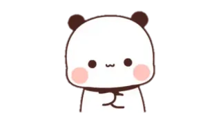 🍩 Panda, Niedlich, Tier, Cartoon telegram sticker