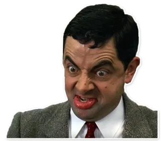 😝 Mr. Bean мистер бин, комедия, смешной, лицо, глупый telegram sticker
